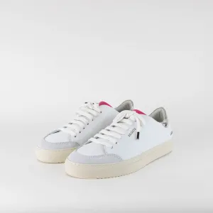 Axel Arigato Clean 90 Triple White Pink Chrome Silver Trainers