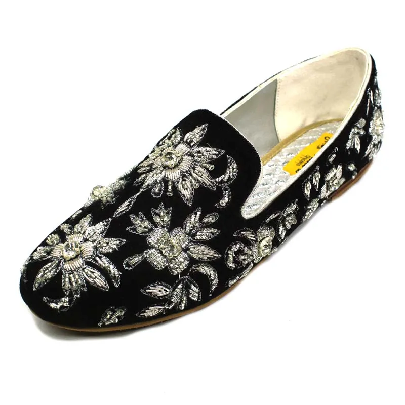 Black Fancy Winter Pumps