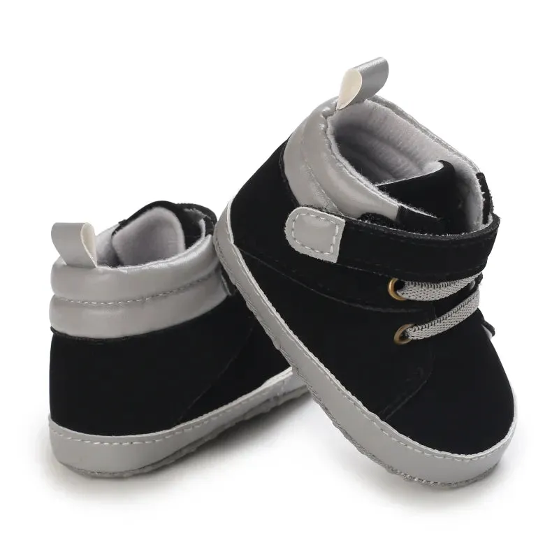 Black Fashion Casual Shoes for Newborn  Boys And Girls