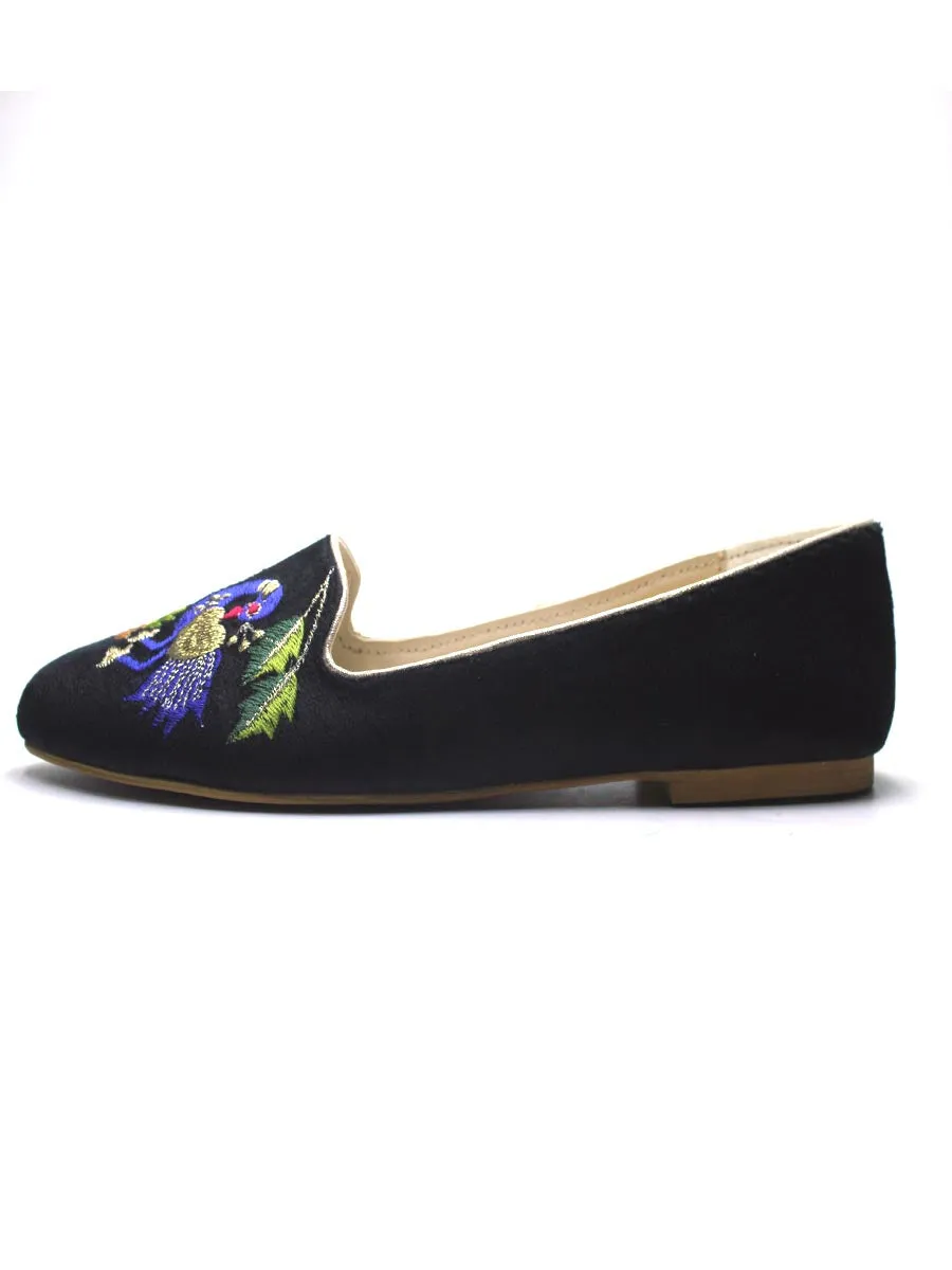 Black Peacock Casual Pumps