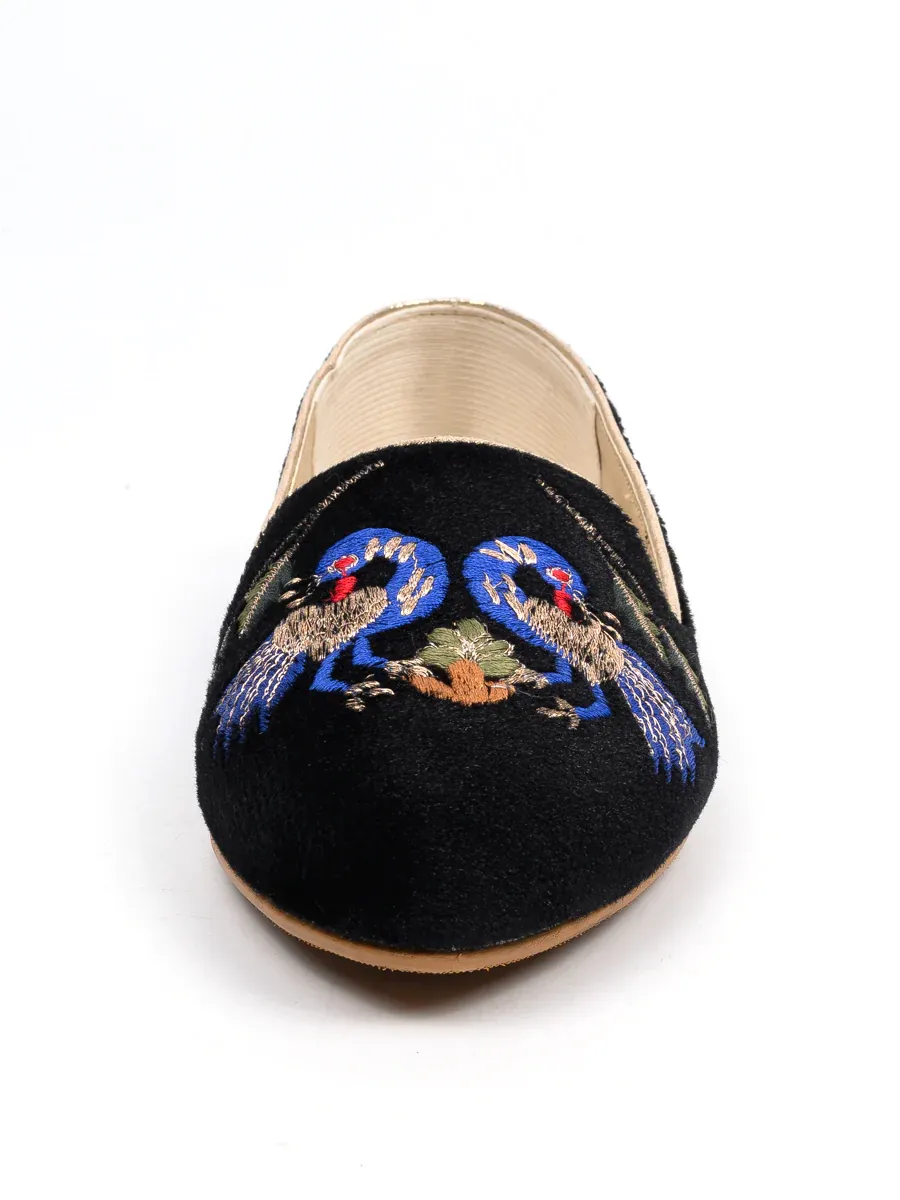 Black Peacock Casual Pumps