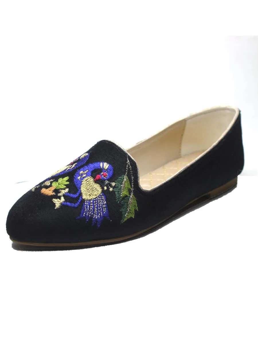 Black Peacock Casual Pumps