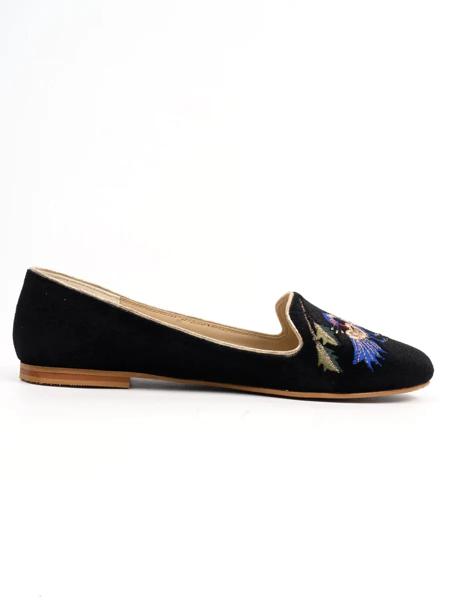 Black Peacock Casual Pumps