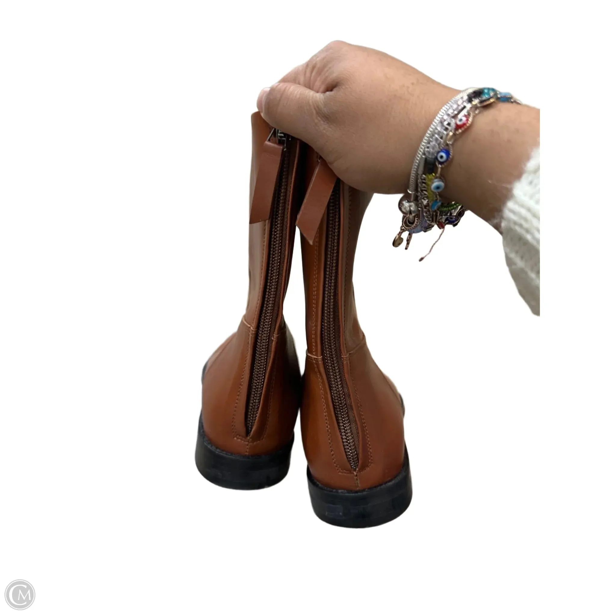 Boots Ankle Flats By Jenni Kayne In Brown, Size: 7.5