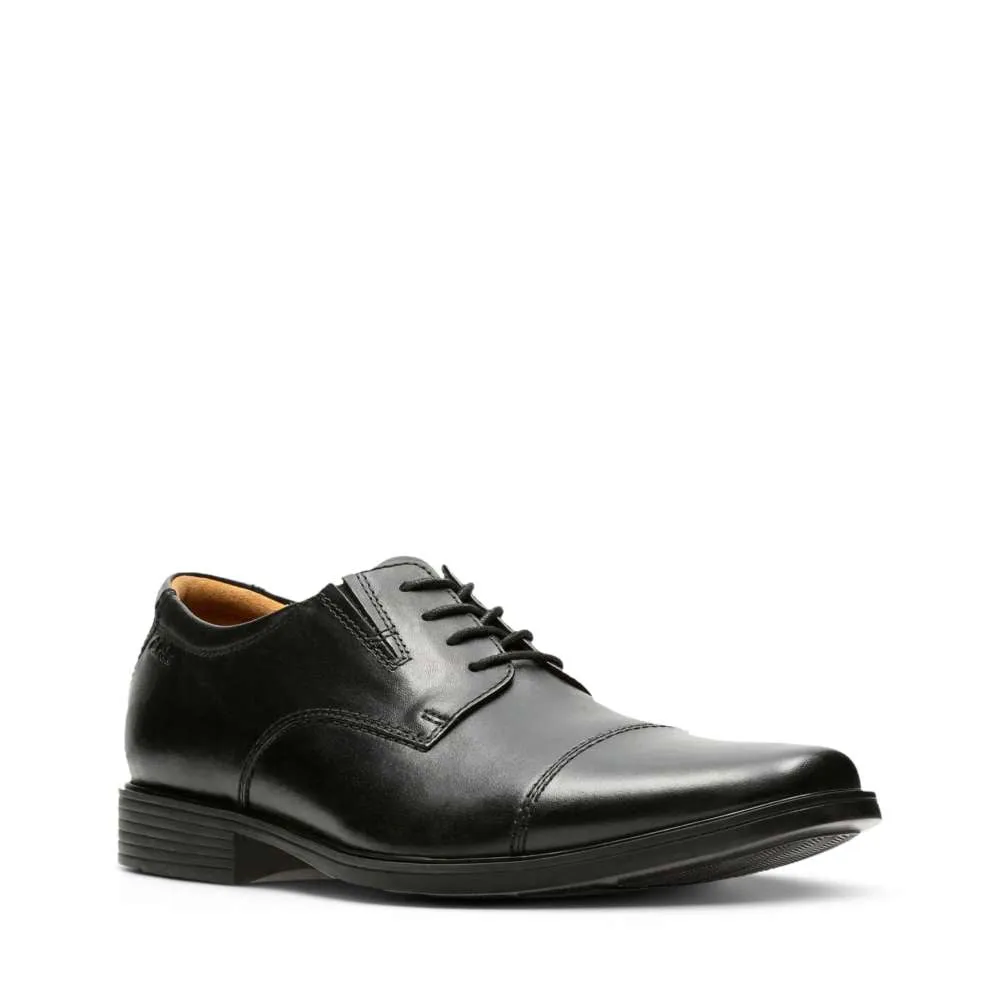 Clarks Mans Shoe Tilden Cap Black