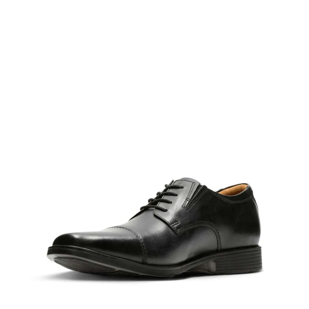 Clarks Mans Shoe Tilden Cap Black