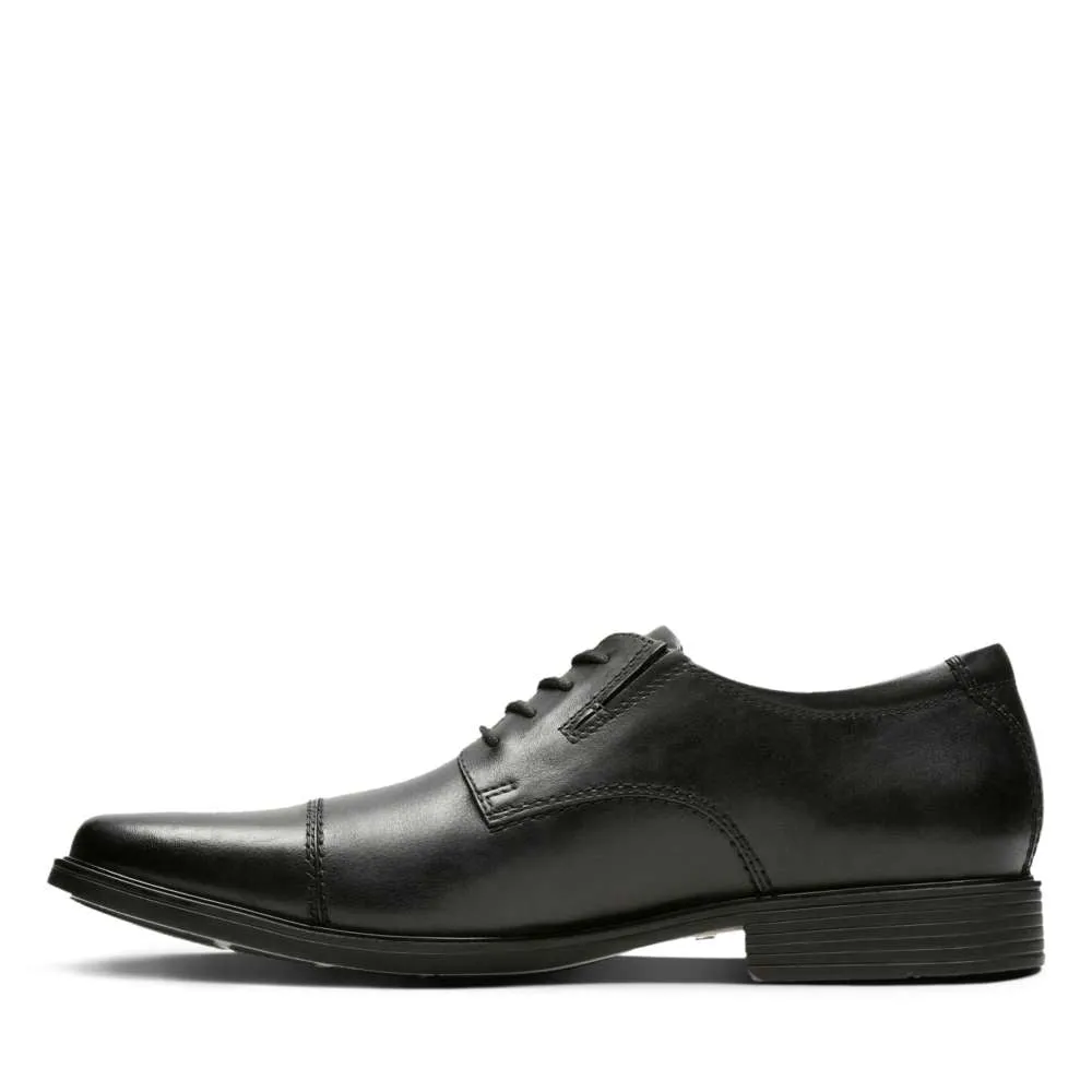 Clarks Mans Shoe Tilden Cap Black