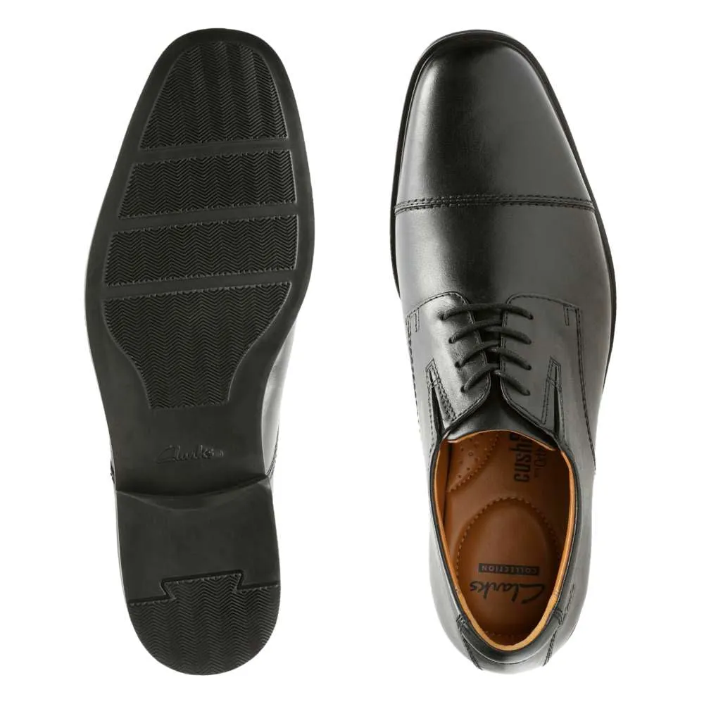 Clarks Mans Shoe Tilden Cap Black