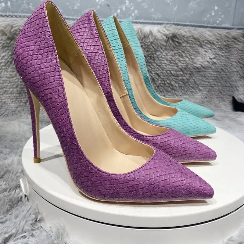 CrocChic Pointed Toe Stiletto Heel Pumps