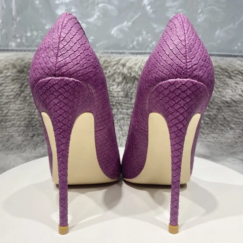CrocChic Pointed Toe Stiletto Heel Pumps