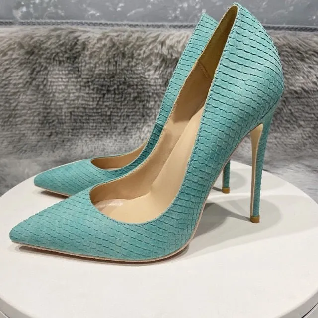CrocChic Pointed Toe Stiletto Heel Pumps