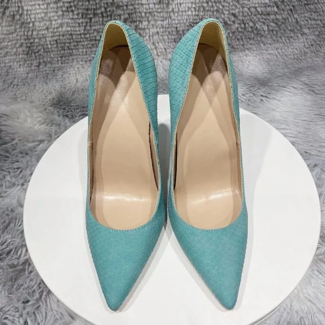 CrocChic Pointed Toe Stiletto Heel Pumps
