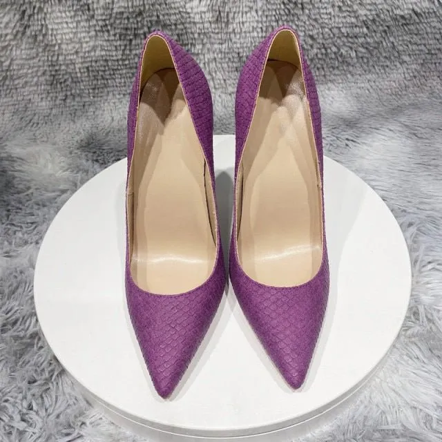 CrocChic Pointed Toe Stiletto Heel Pumps