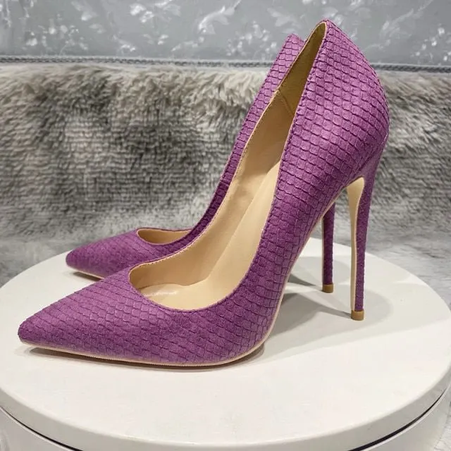 CrocChic Pointed Toe Stiletto Heel Pumps