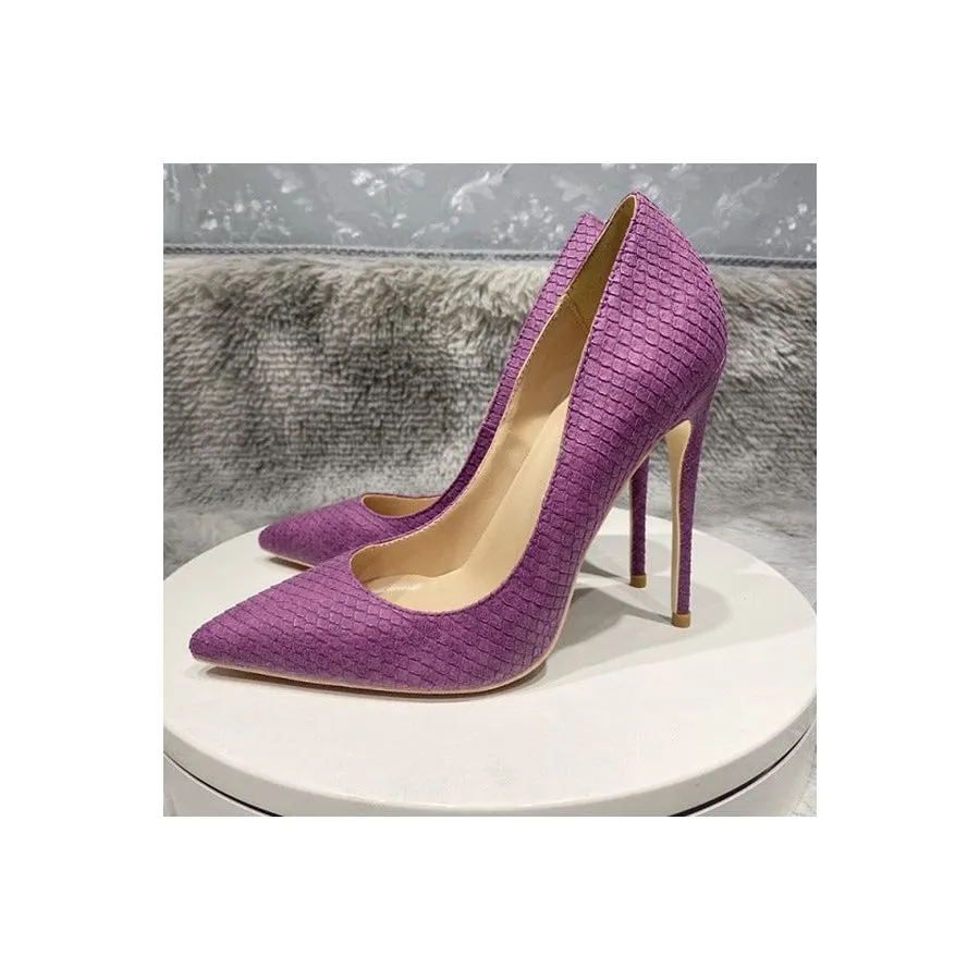 CrocChic Pointed Toe Stiletto Heel Pumps