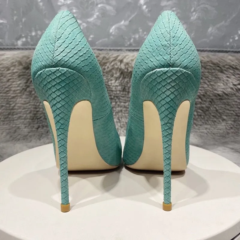 CrocChic Pointed Toe Stiletto Heel Pumps