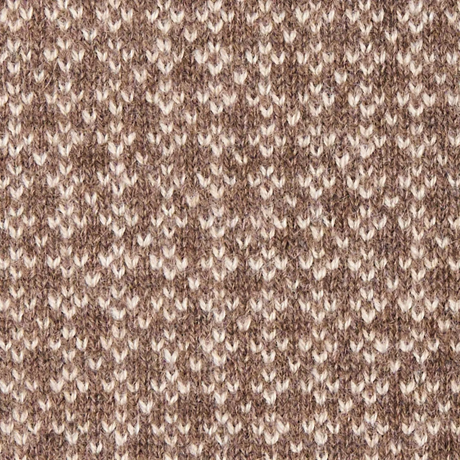 DARK BROWN AND BEIGE NECK WARMER WITH MICRO PATTERN