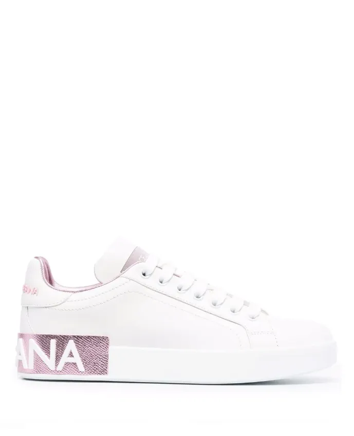 Dolce & Gabbana Portofino metallic-trim sneakers