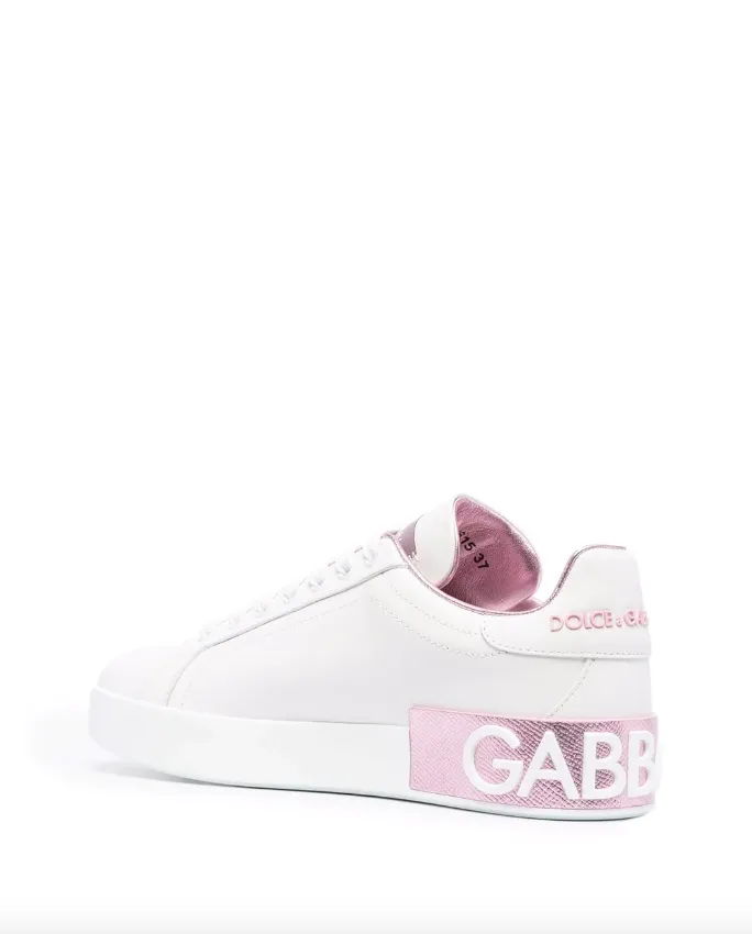 Dolce & Gabbana Portofino metallic-trim sneakers