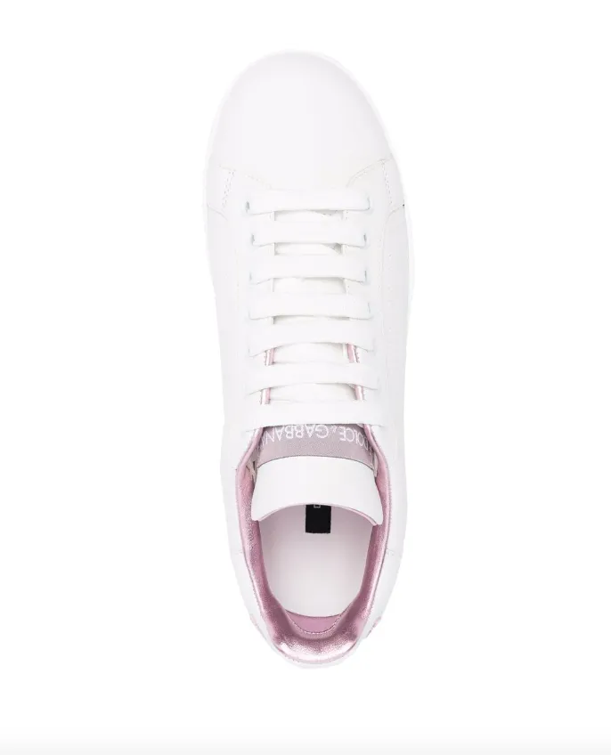 Dolce & Gabbana Portofino metallic-trim sneakers
