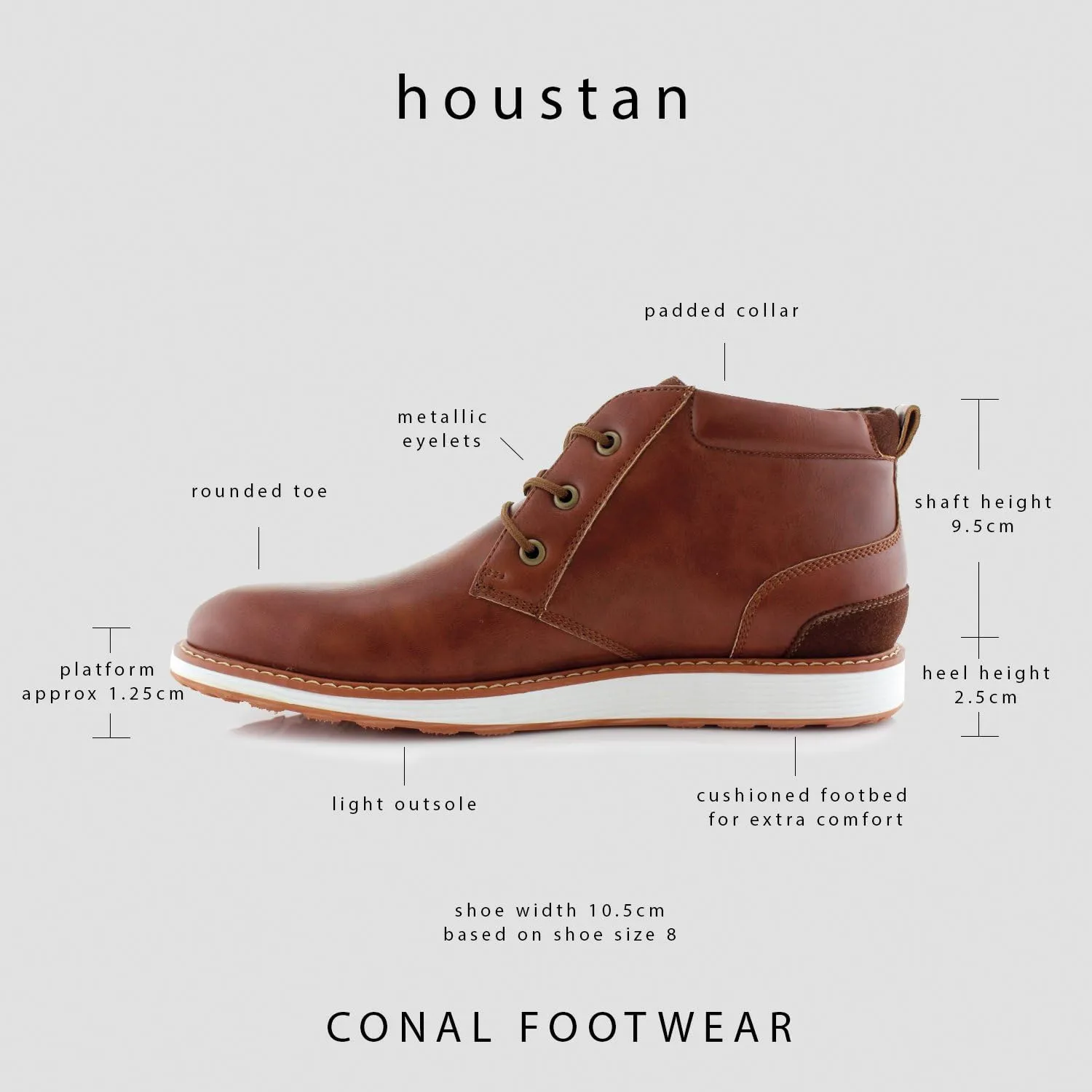 Ferro Aldo Mens Casual Mid-Top Desert Chukka Ankle Boots