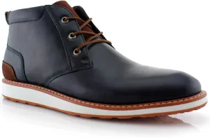 Ferro Aldo Mens Casual Mid-Top Desert Chukka Ankle Boots