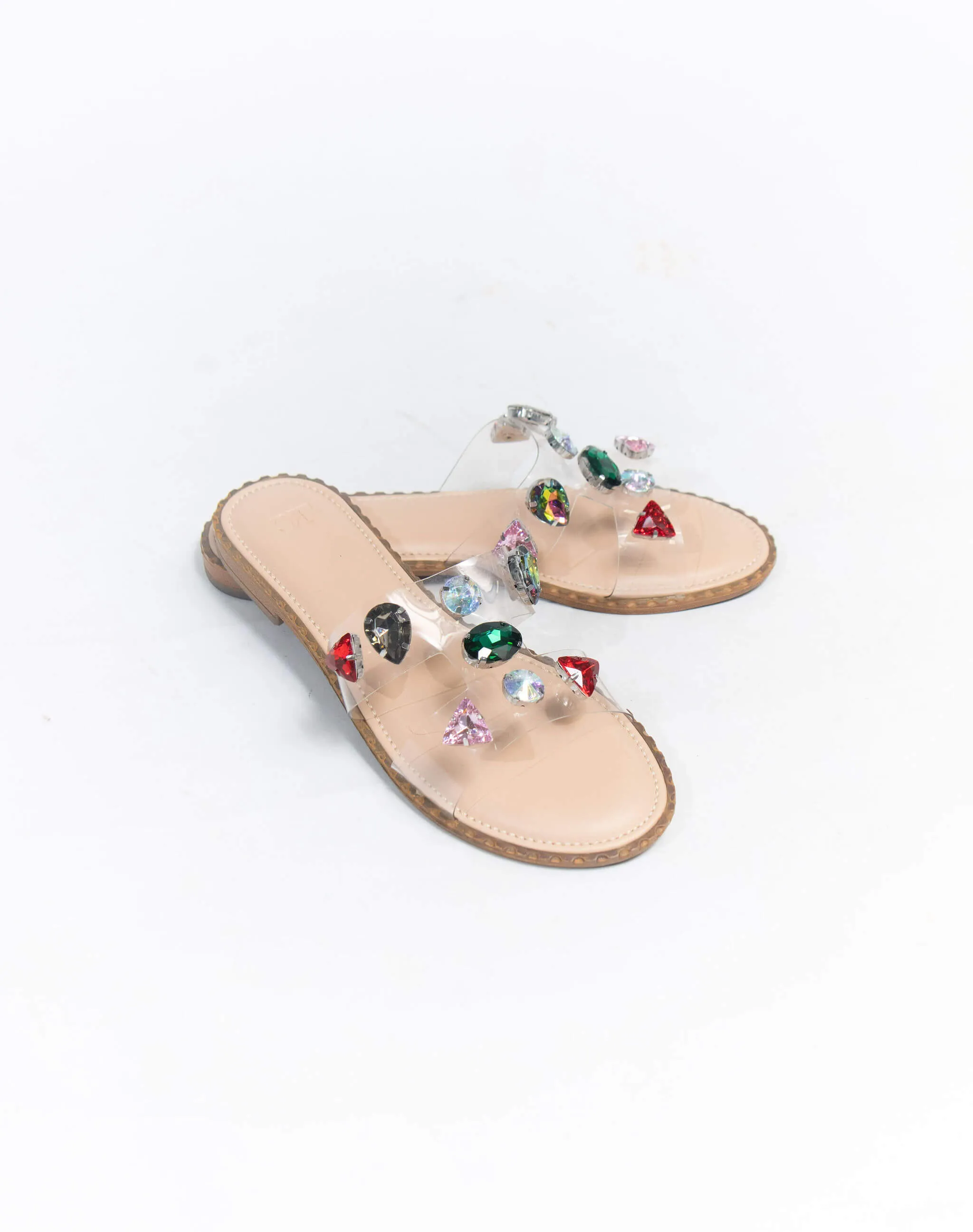 Flat Sandal - Stone Upper