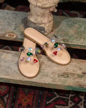 Flat Sandal - Stone Upper