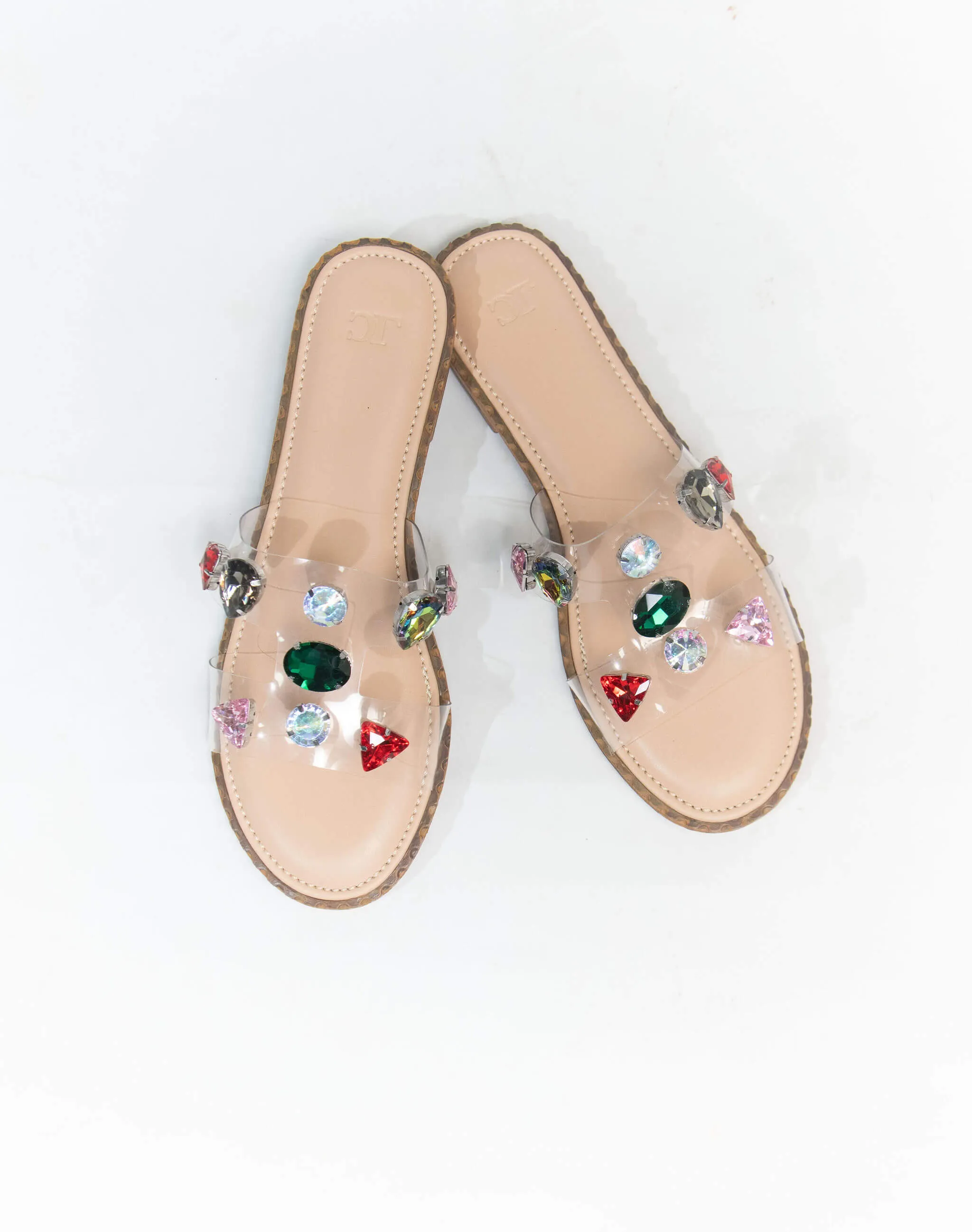 Flat Sandal - Stone Upper