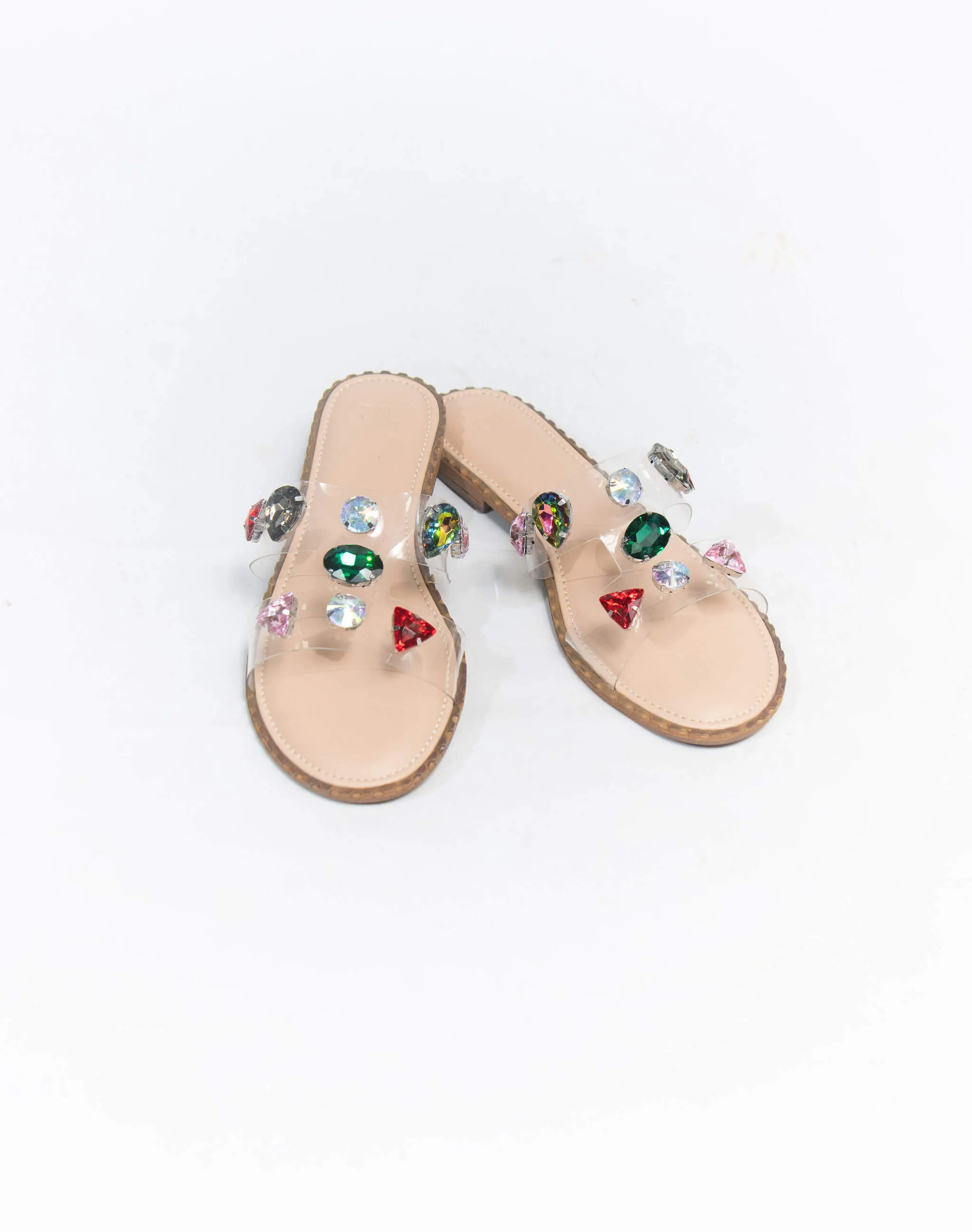 Flat Sandal - Stone Upper