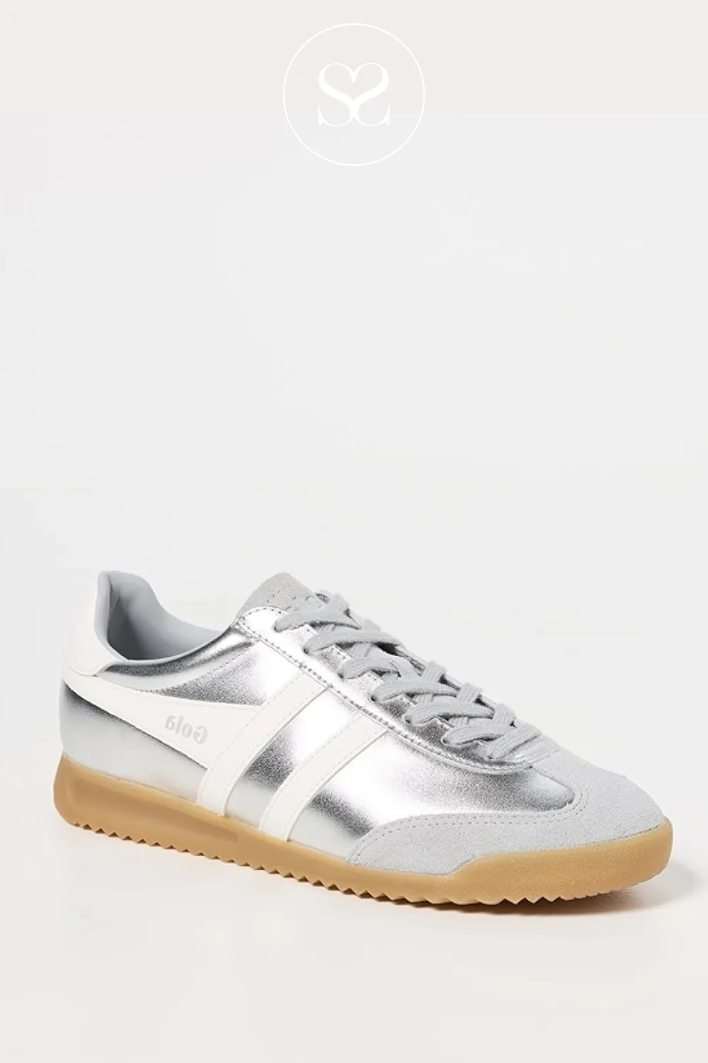 GOLA TORPEDO GLIMMER CLB742JW SILVER/OFF WHITE TRAINERS