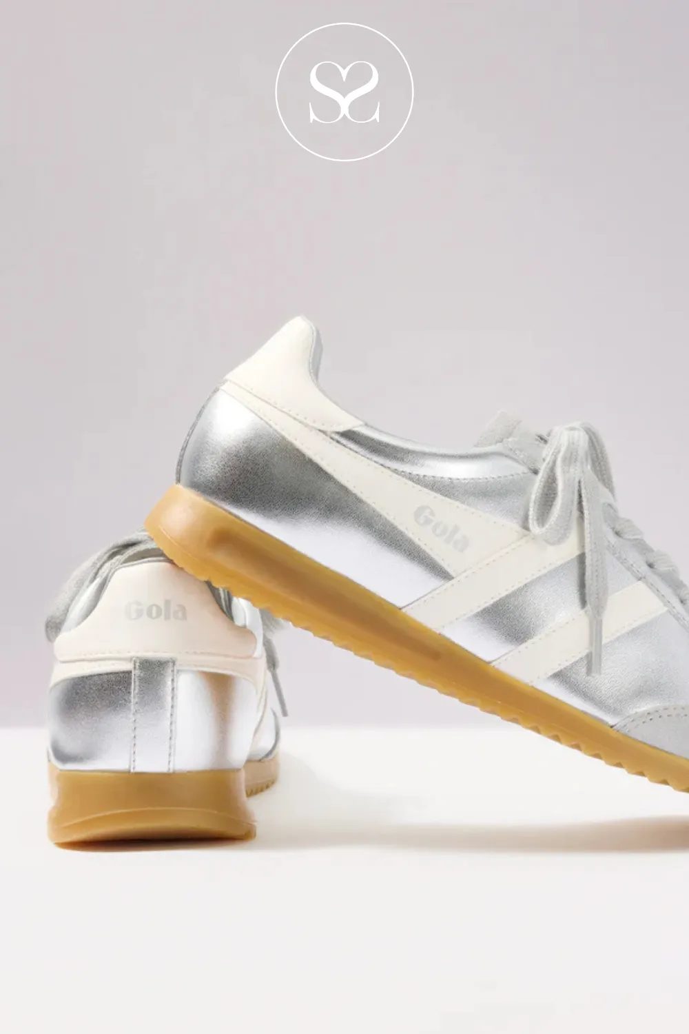 GOLA TORPEDO GLIMMER CLB742JW SILVER/OFF WHITE TRAINERS