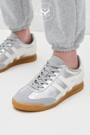GOLA TORPEDO GLIMMER CLB742JW SILVER/OFF WHITE TRAINERS