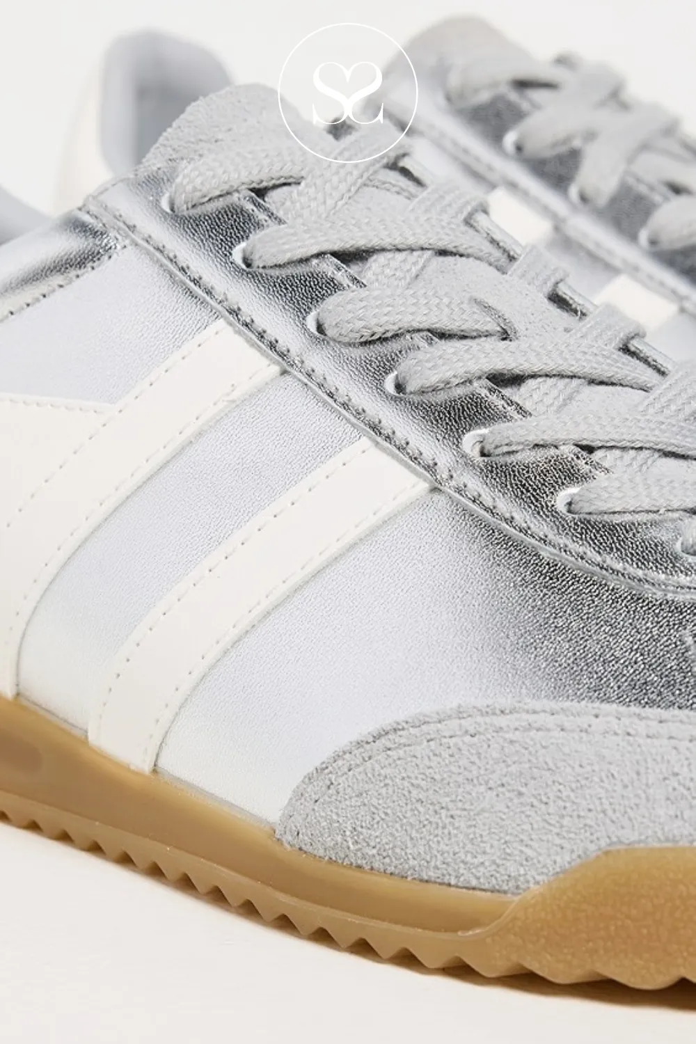 GOLA TORPEDO GLIMMER CLB742JW SILVER/OFF WHITE TRAINERS