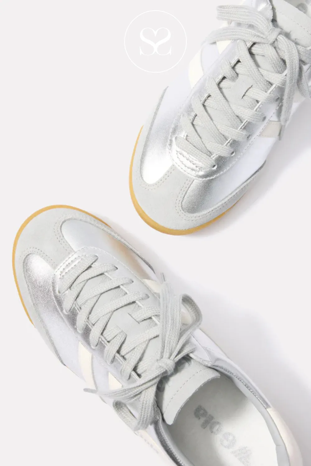 GOLA TORPEDO GLIMMER CLB742JW SILVER/OFF WHITE TRAINERS