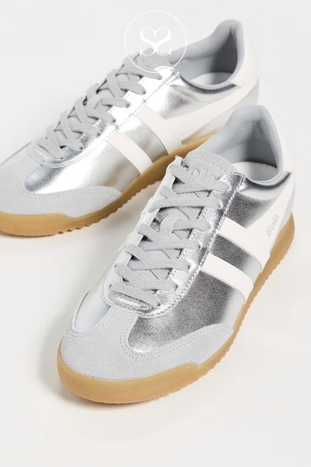GOLA TORPEDO GLIMMER CLB742JW SILVER/OFF WHITE TRAINERS