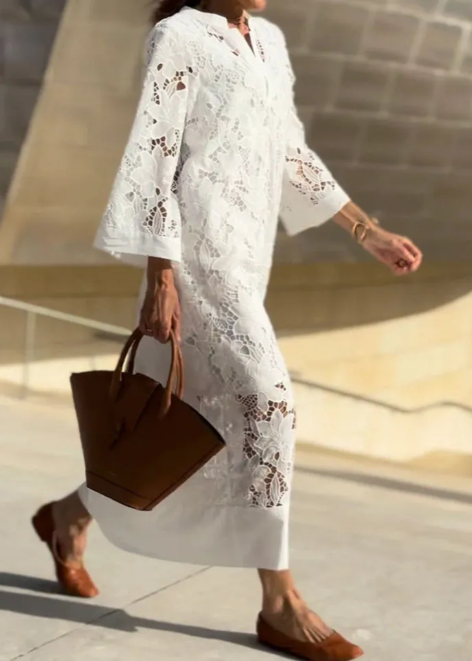 Grace | Modern Flowing Refined Lace Dress
