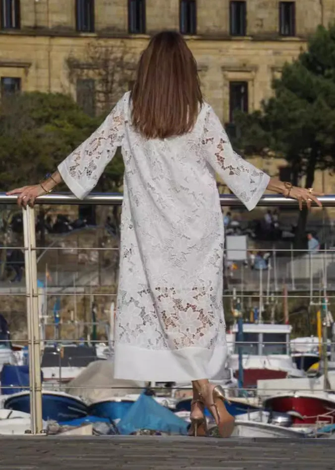 Grace | Modern Flowing Refined Lace Dress