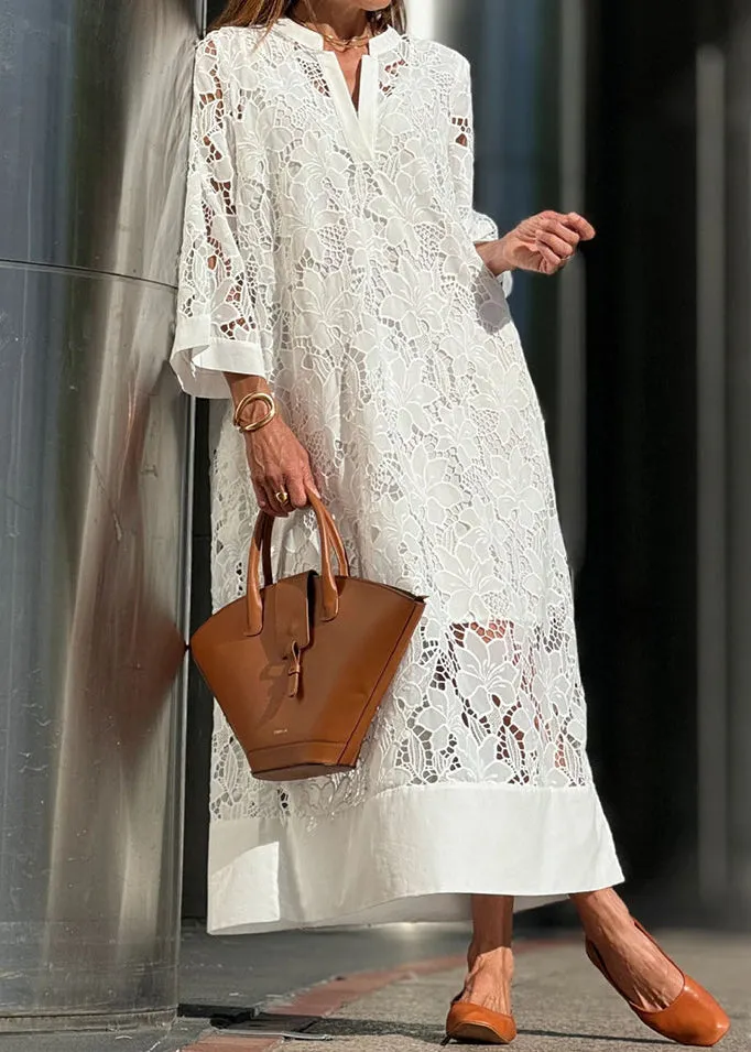Grace | Modern Flowing Refined Lace Dress