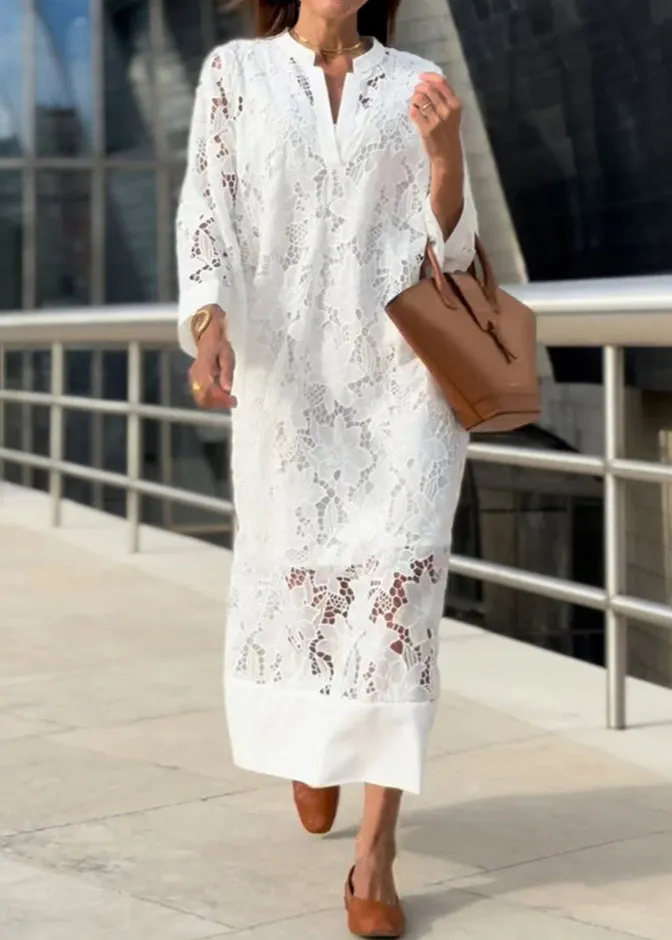 Grace | Modern Flowing Refined Lace Dress