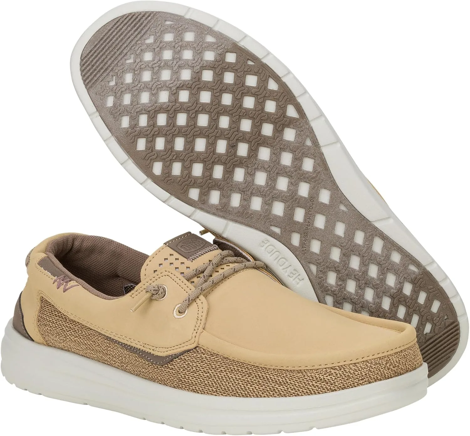 HEYDUDE Welsh Grip Mix, Mens Shoes, Men's Slip-on Loafers, Comfortable & Light-Weight