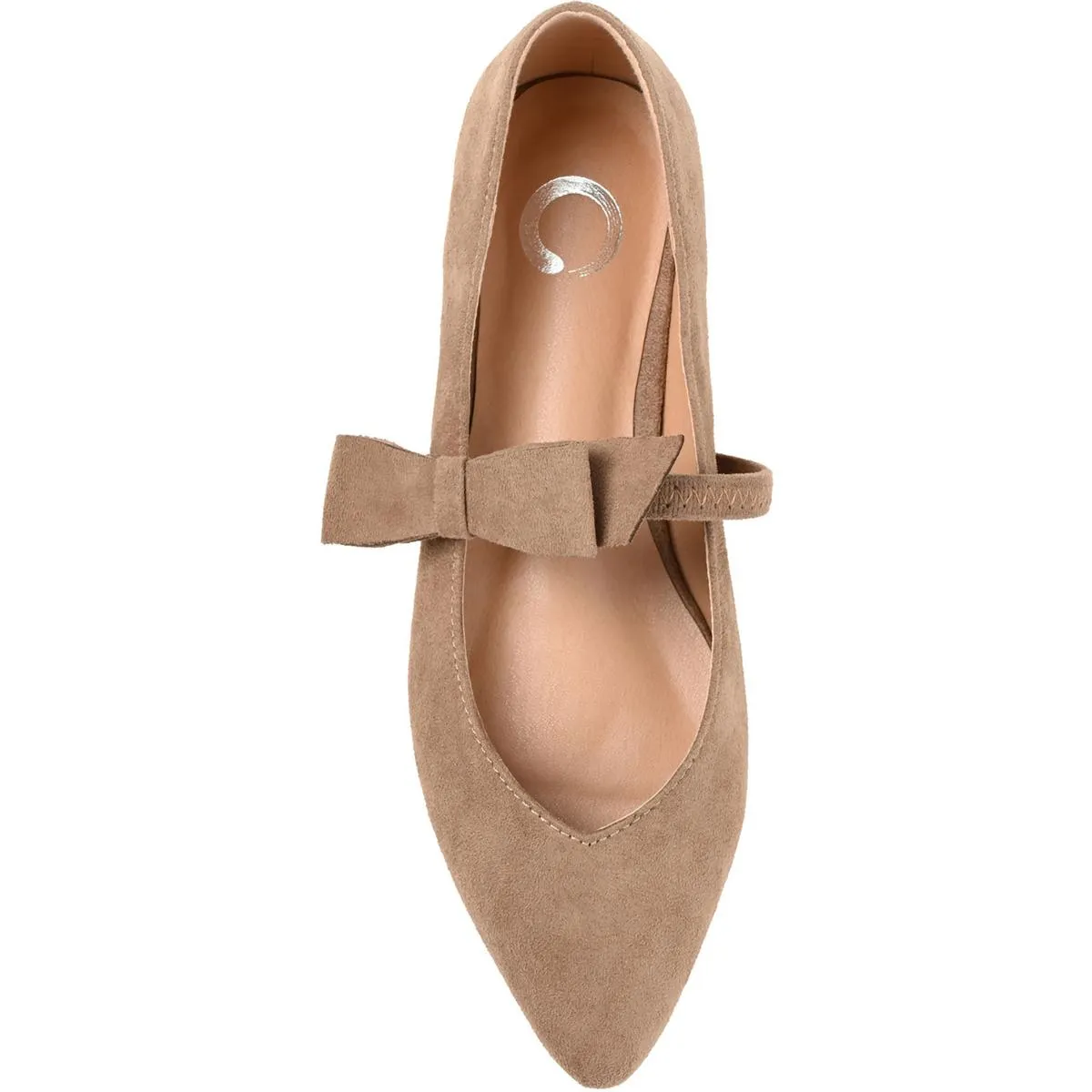Journee Collection Womens Aizlynn Faux Suede Bow Mary Janes