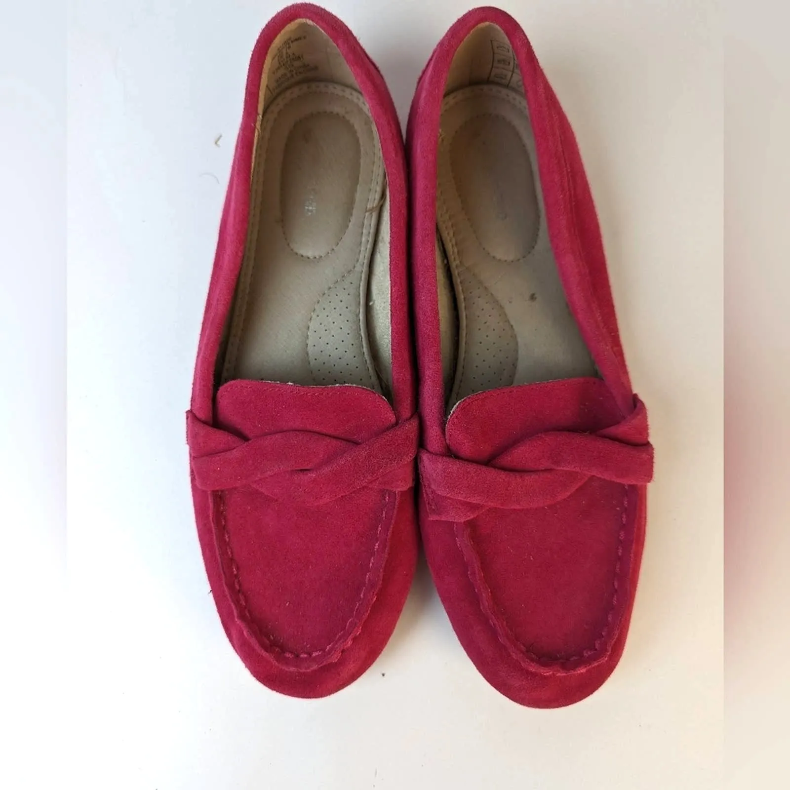 Lands' End Pink Suede Loafer / 7