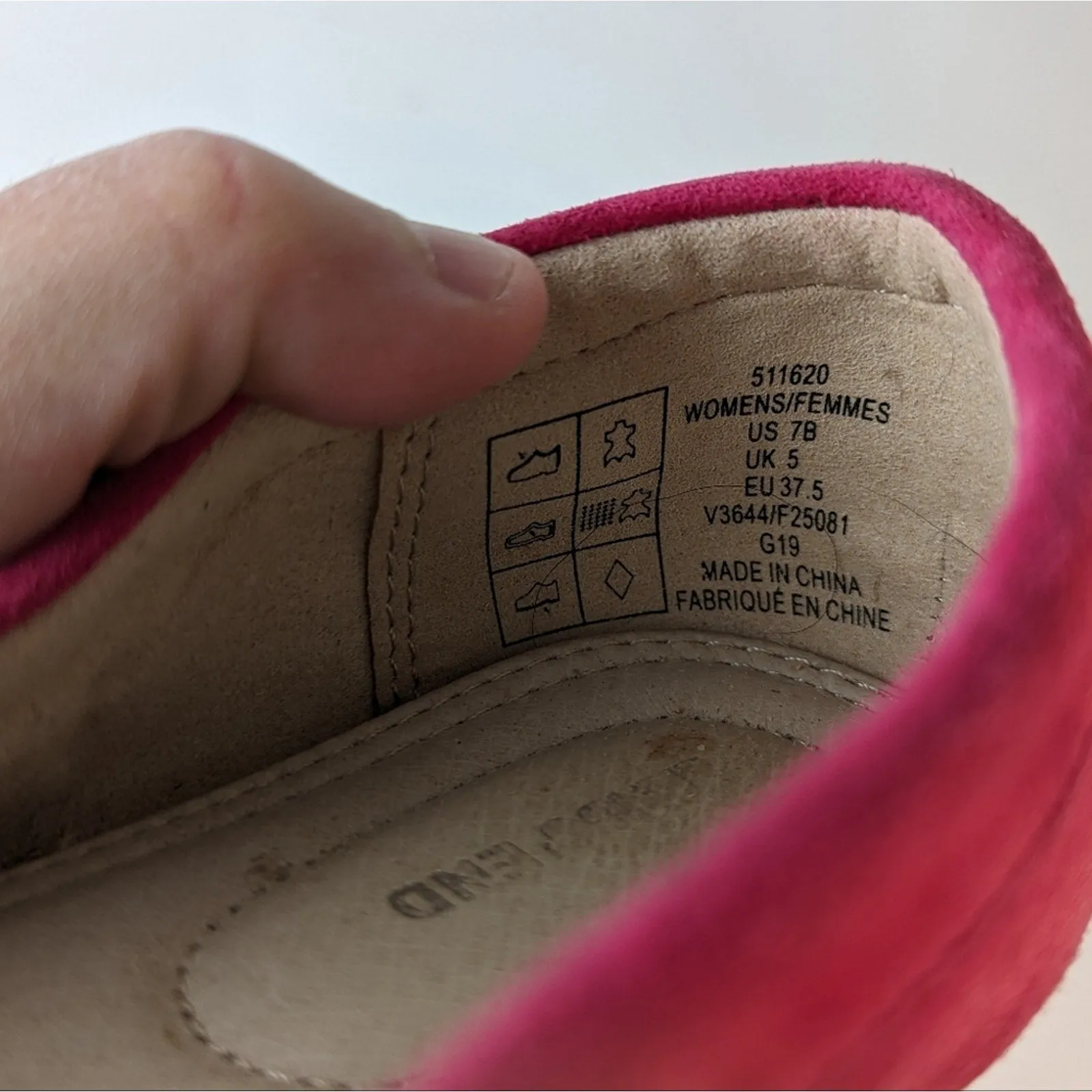Lands' End Pink Suede Loafer / 7