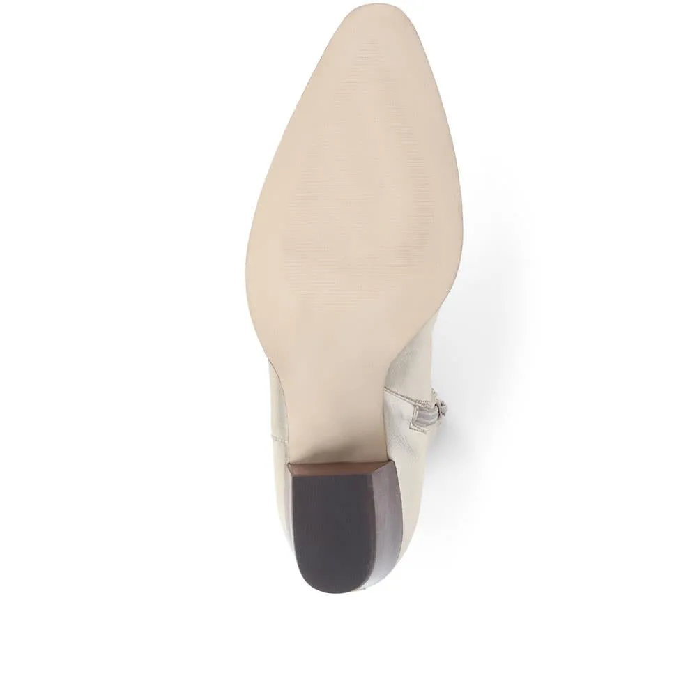 Lizia Heeled Leather Ankle Boots - LIZIA / 324 369