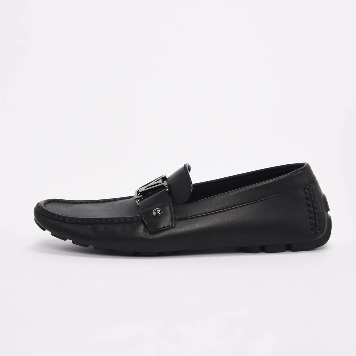Louis Vuitton Black Calfskin Monte Carlo Mocassins 8.5