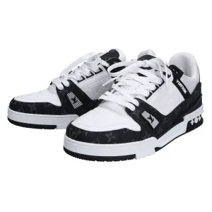 LOUIS VUITTON Virgil Abloh Black and white denim trainers