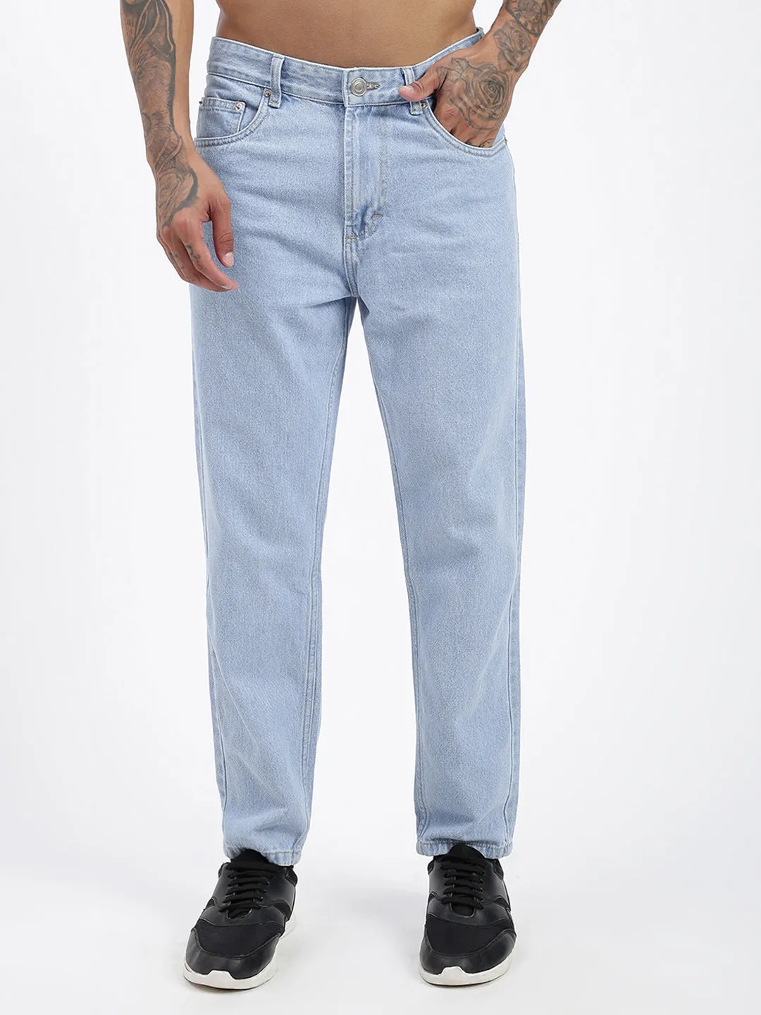 Men Blue Comfort Straight Fit Jeans
