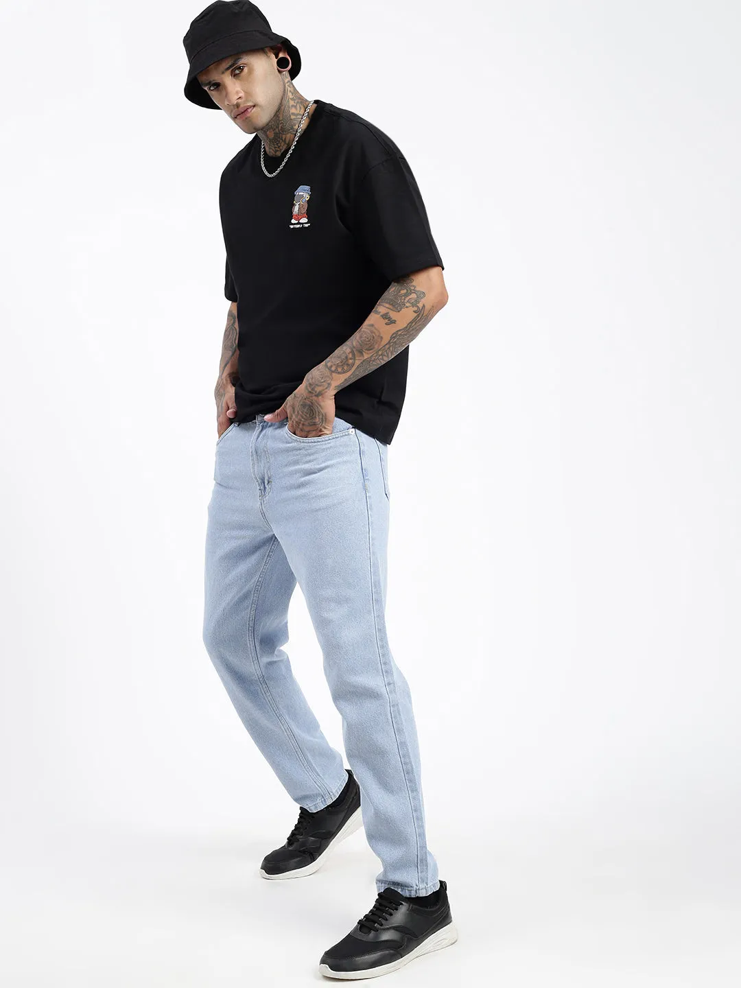 Men Blue Comfort Straight Fit Jeans