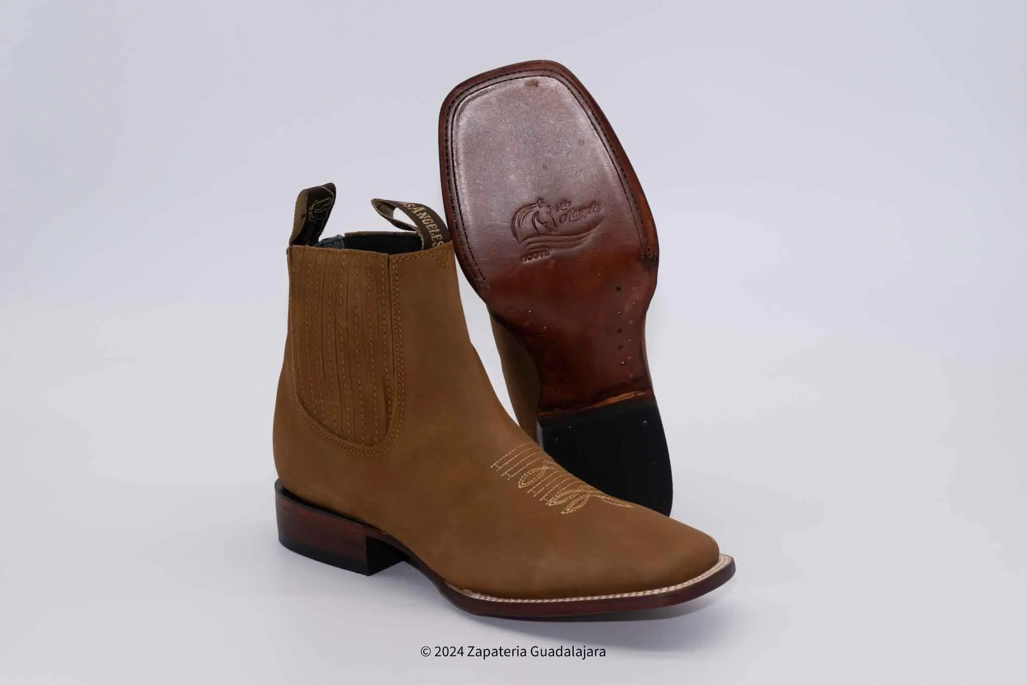 MEN'S WIDE SQUARE TOE NOBUCK SHEDRON LEATHER BOOT-70BM6350
